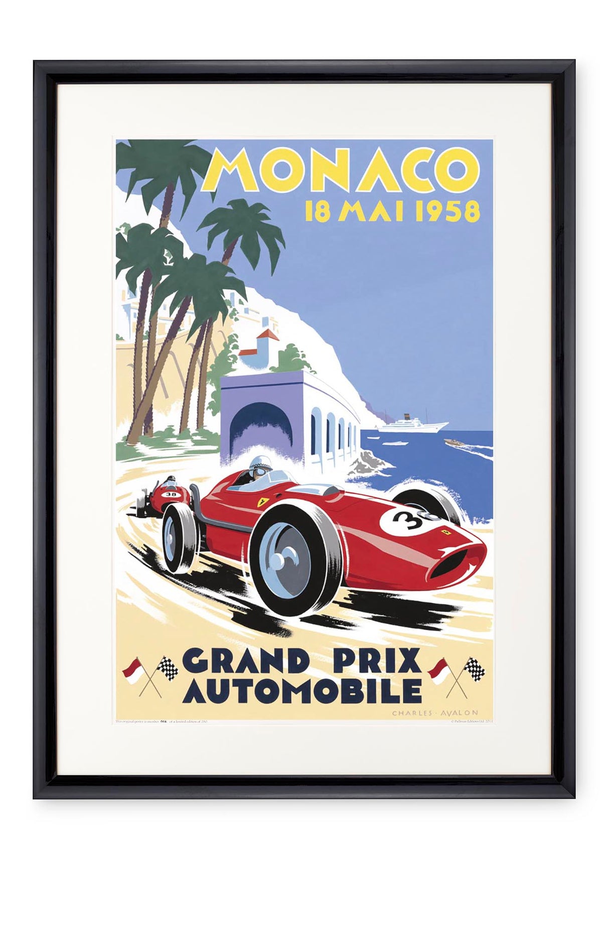 Curved black lacquer