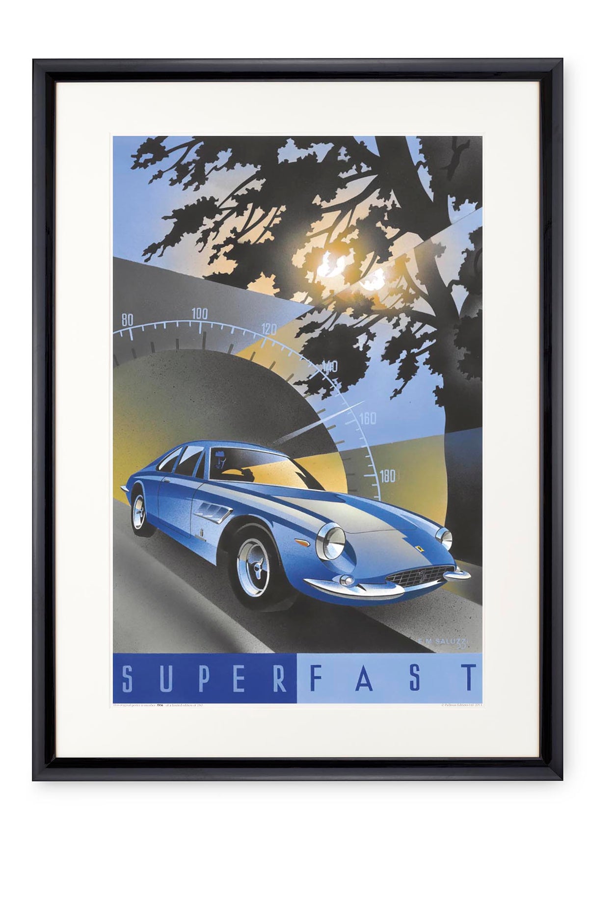 Curved black lacquer