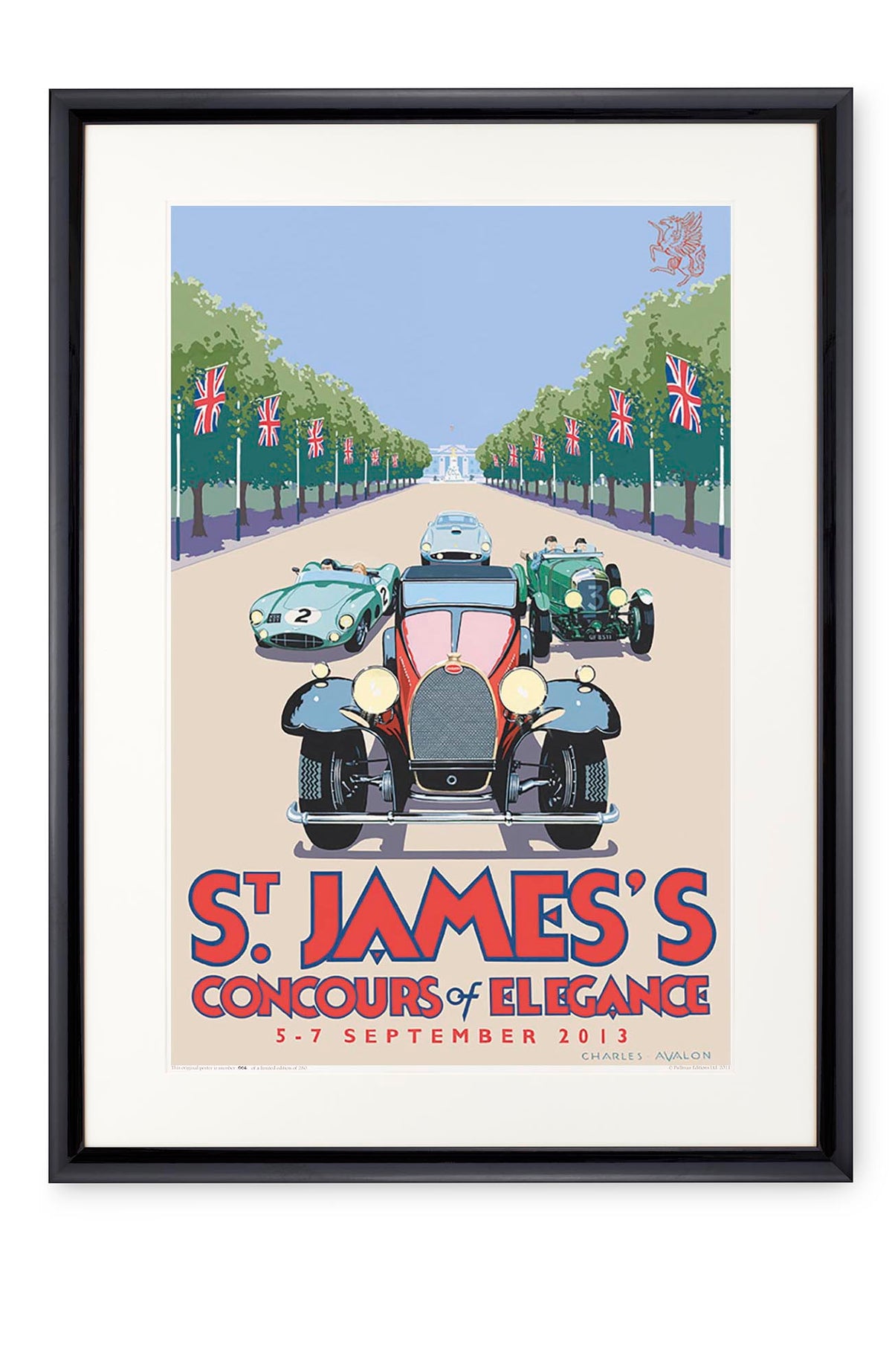 Curved black lacquer