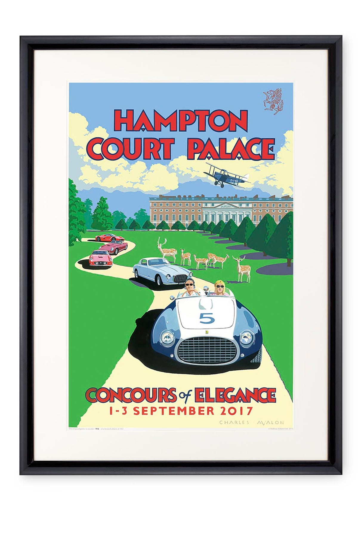 Curved black lacquer