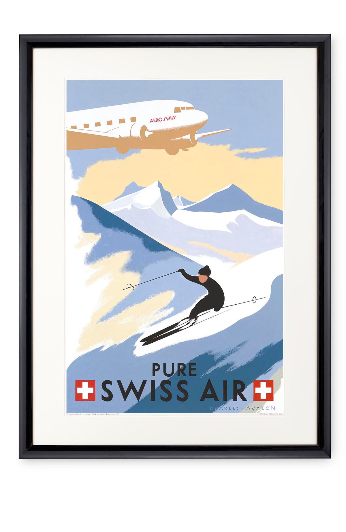 Curved black lacquer