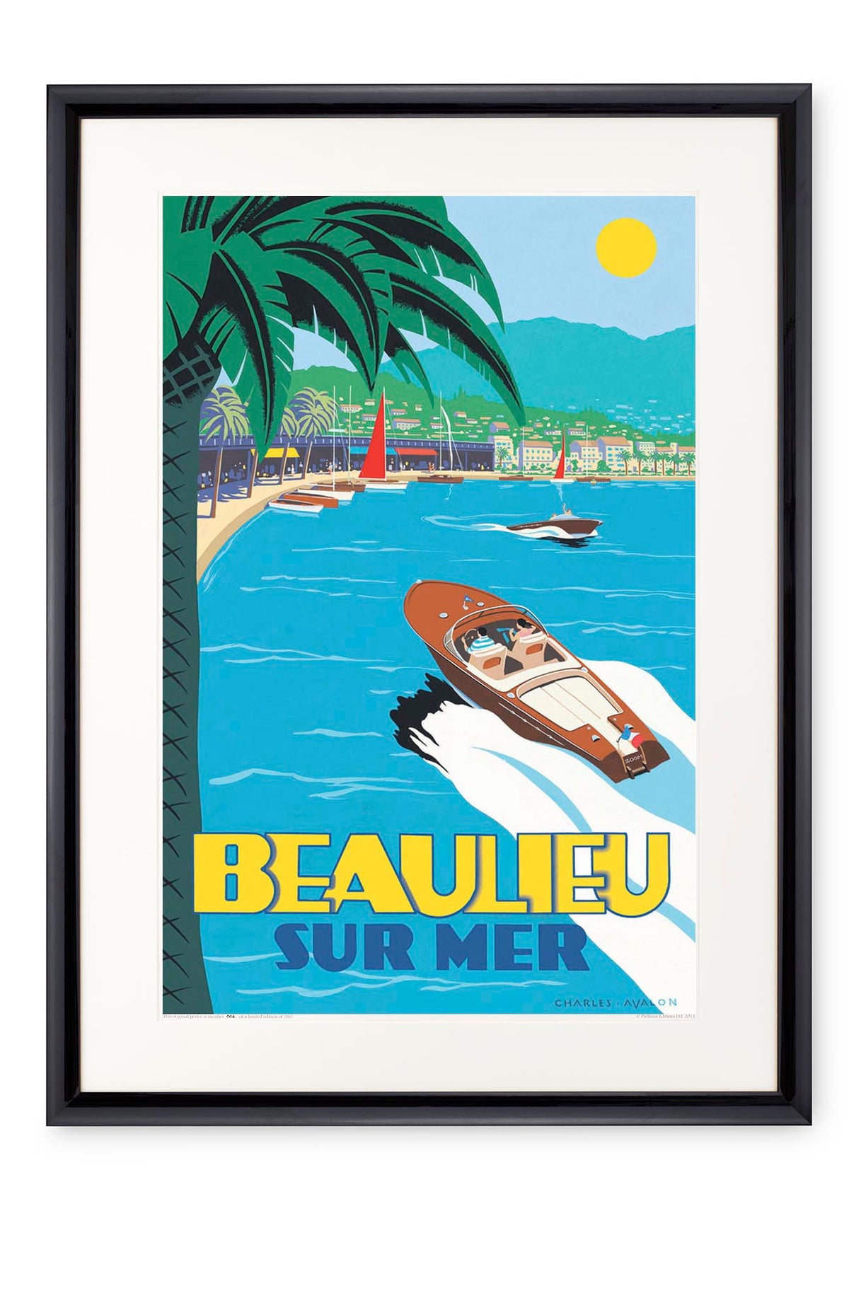 Curved black lacquer