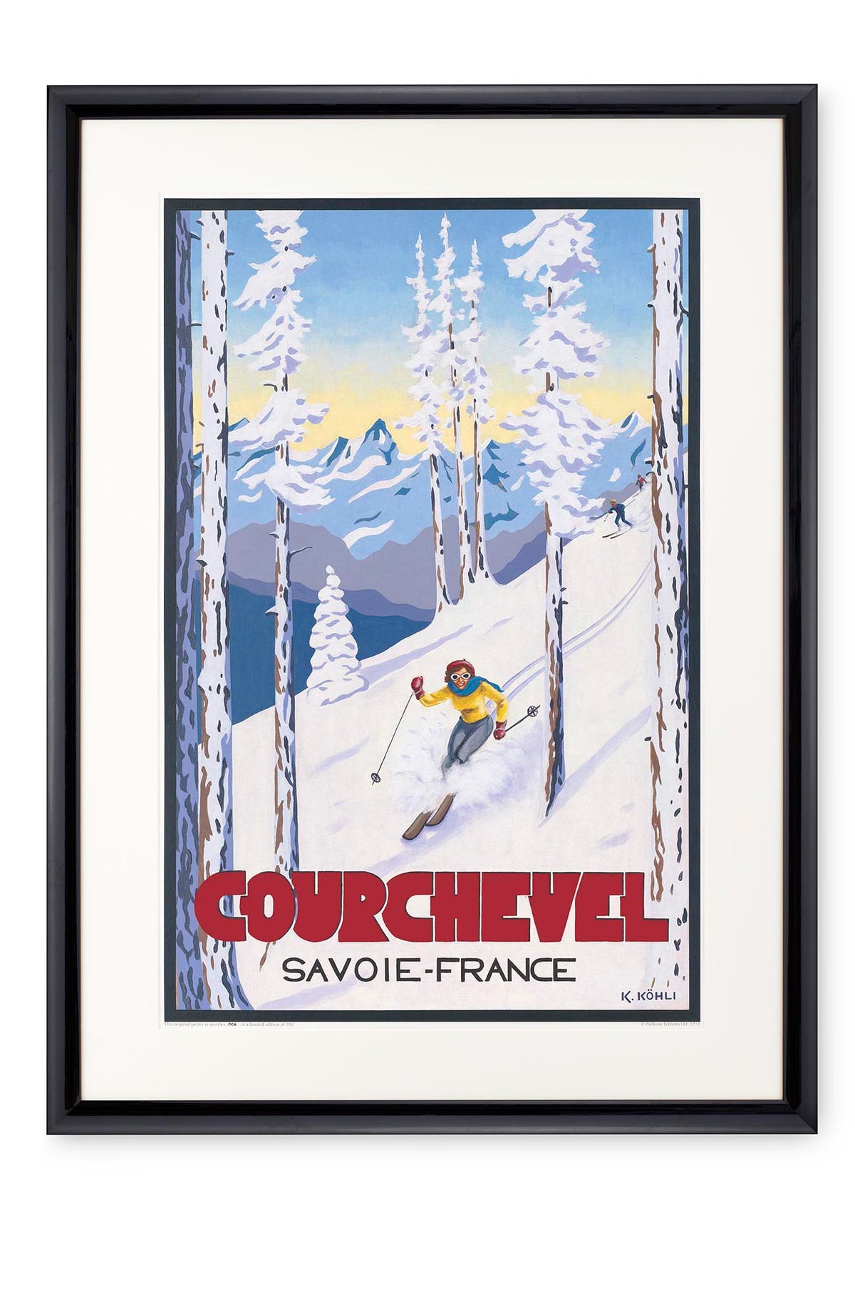 Curved black lacquer