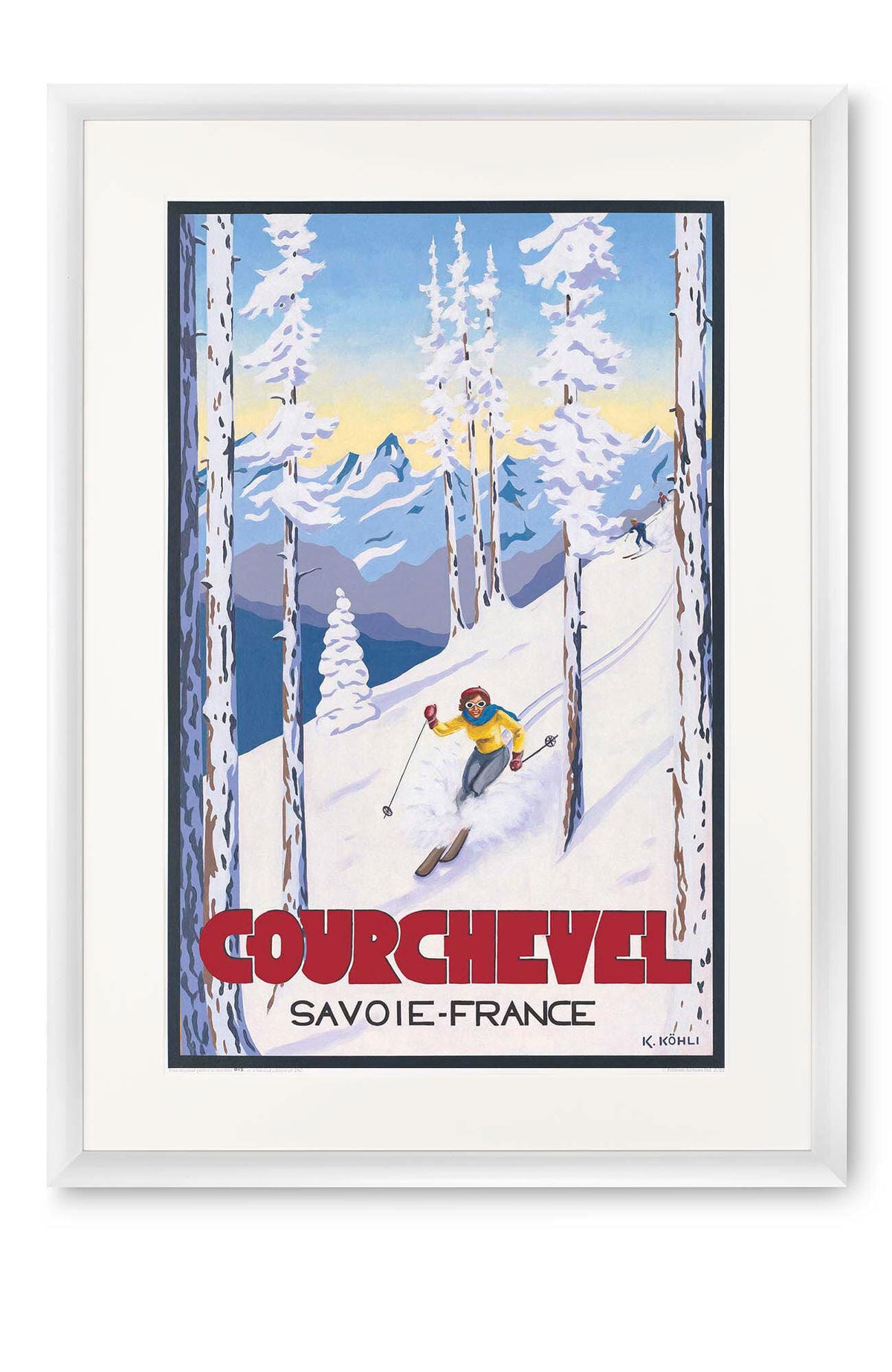 Curved white lacquer