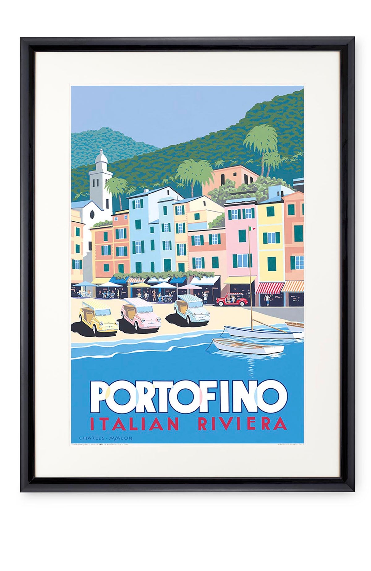 Curved black lacquer