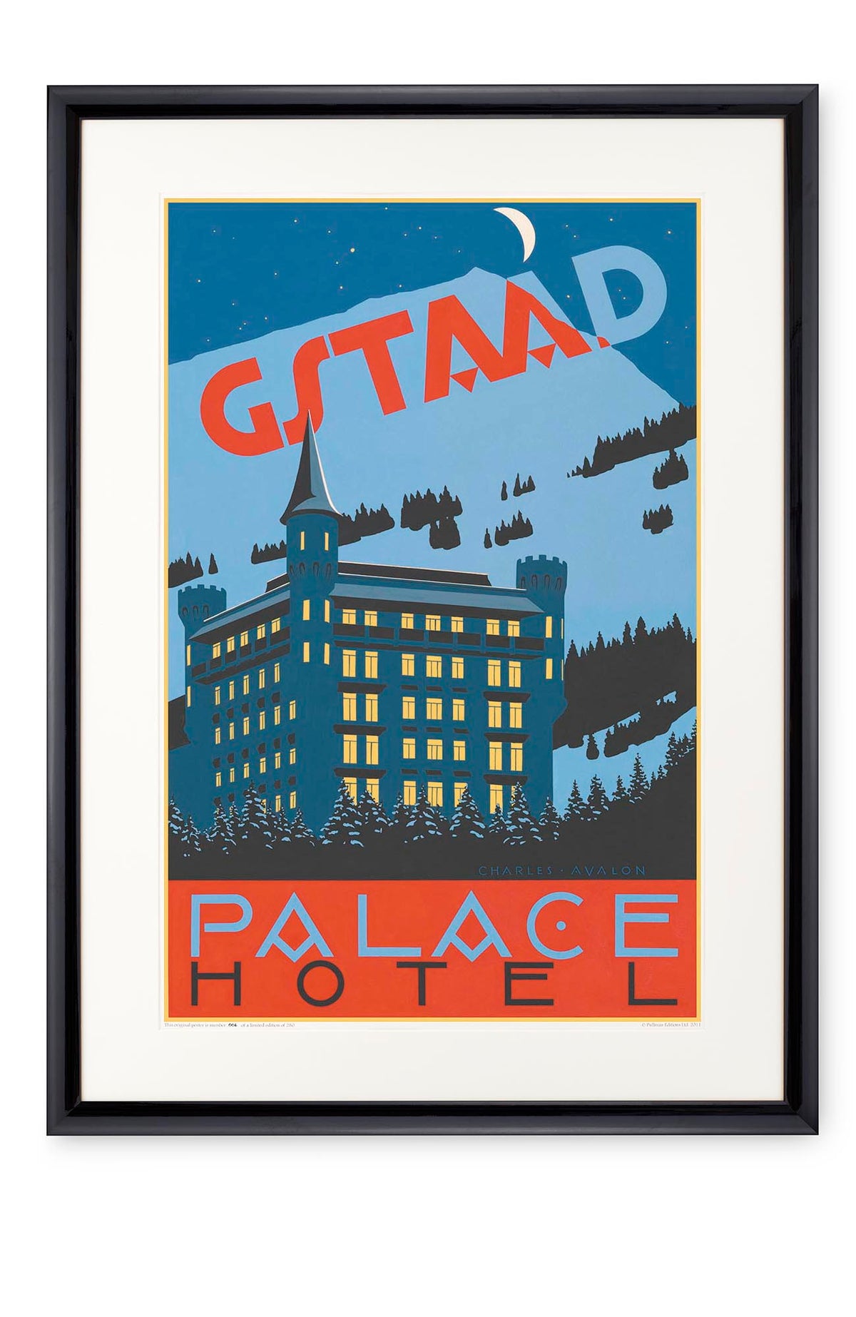 Curved black lacquer