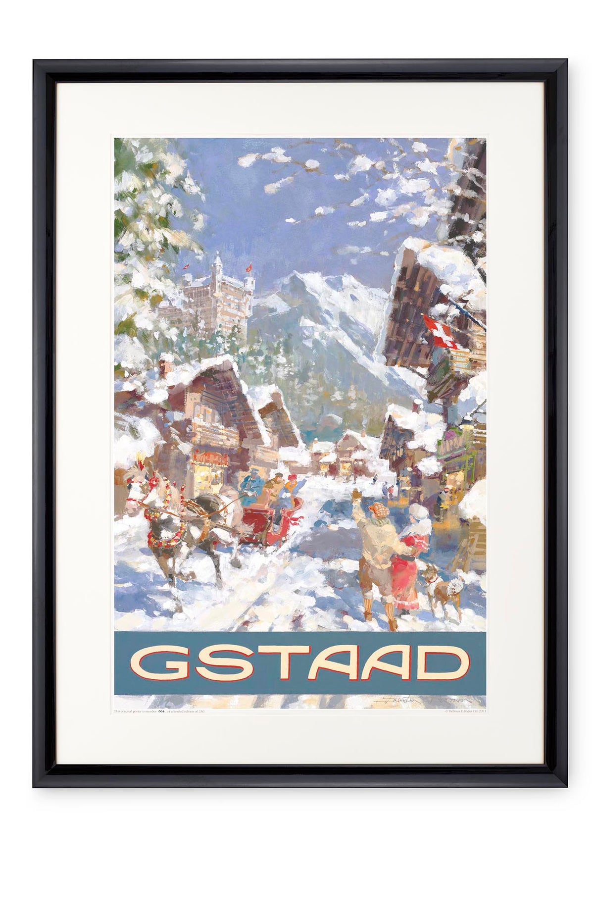 Curved black lacquer