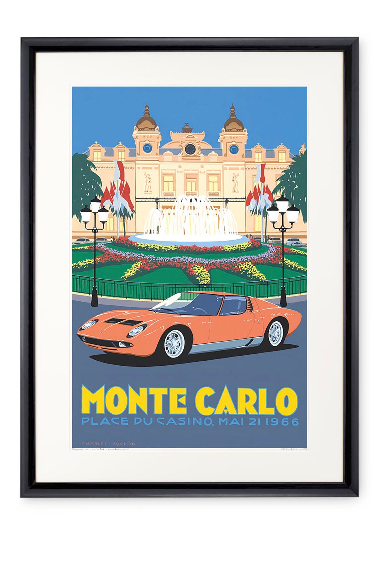 Curved black lacquer