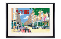 Curved black lacquer