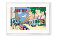 Curved white lacquer