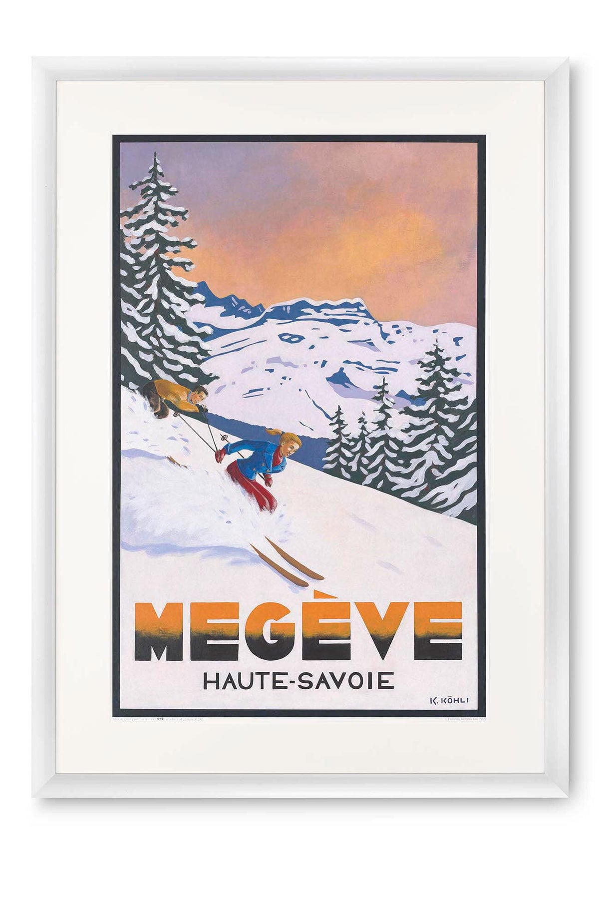 Curved white lacquer