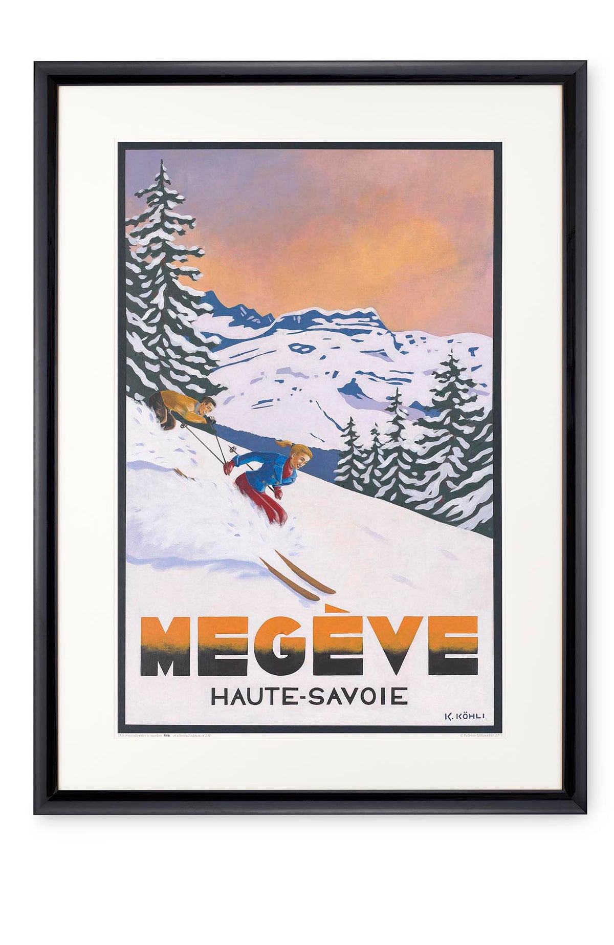 Curved black lacquer