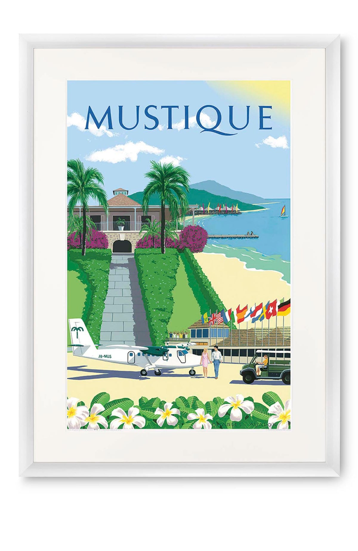 Curved white lacquer