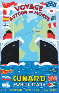 Voyage Autour Du Monde - Cunard