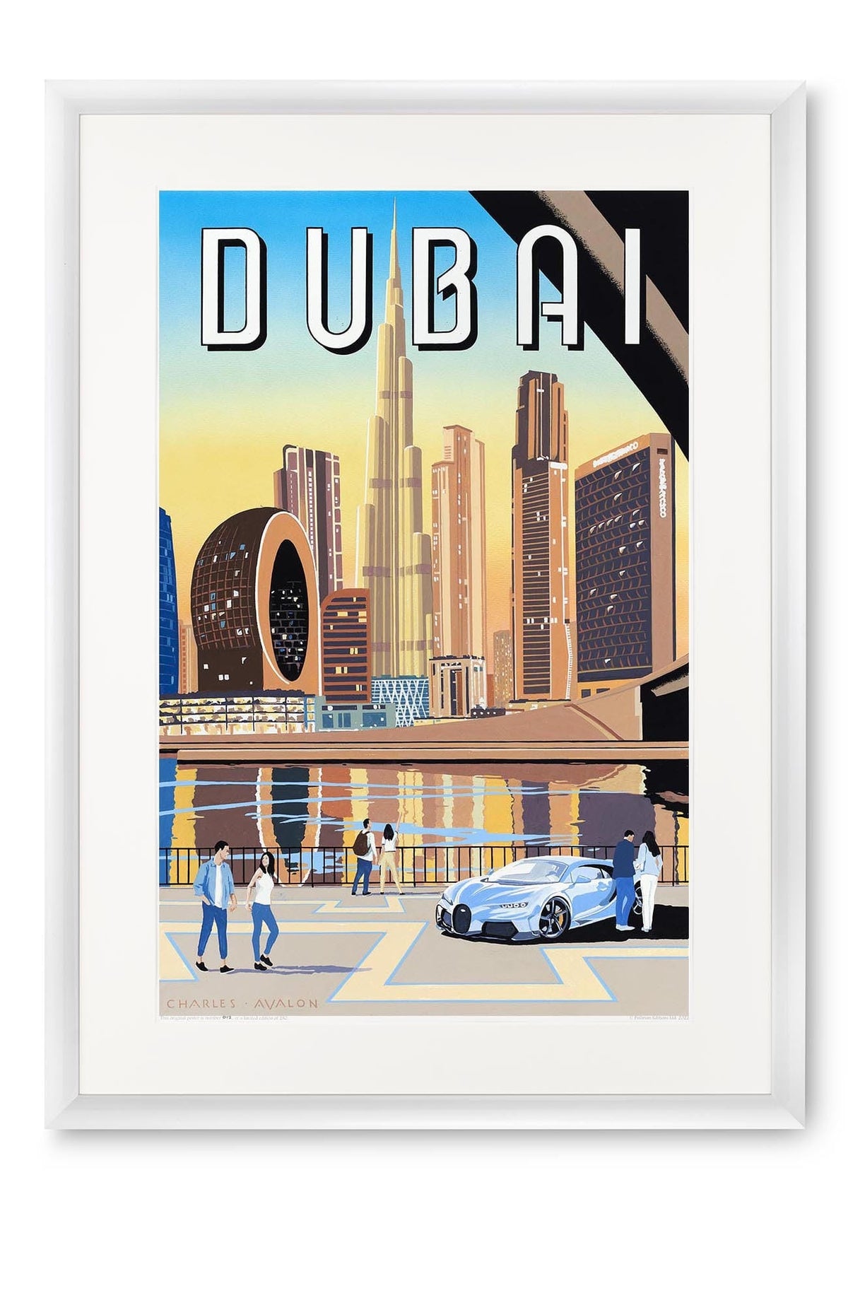 Curved white lacquer