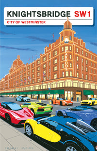 Supercars in Knightsbridge