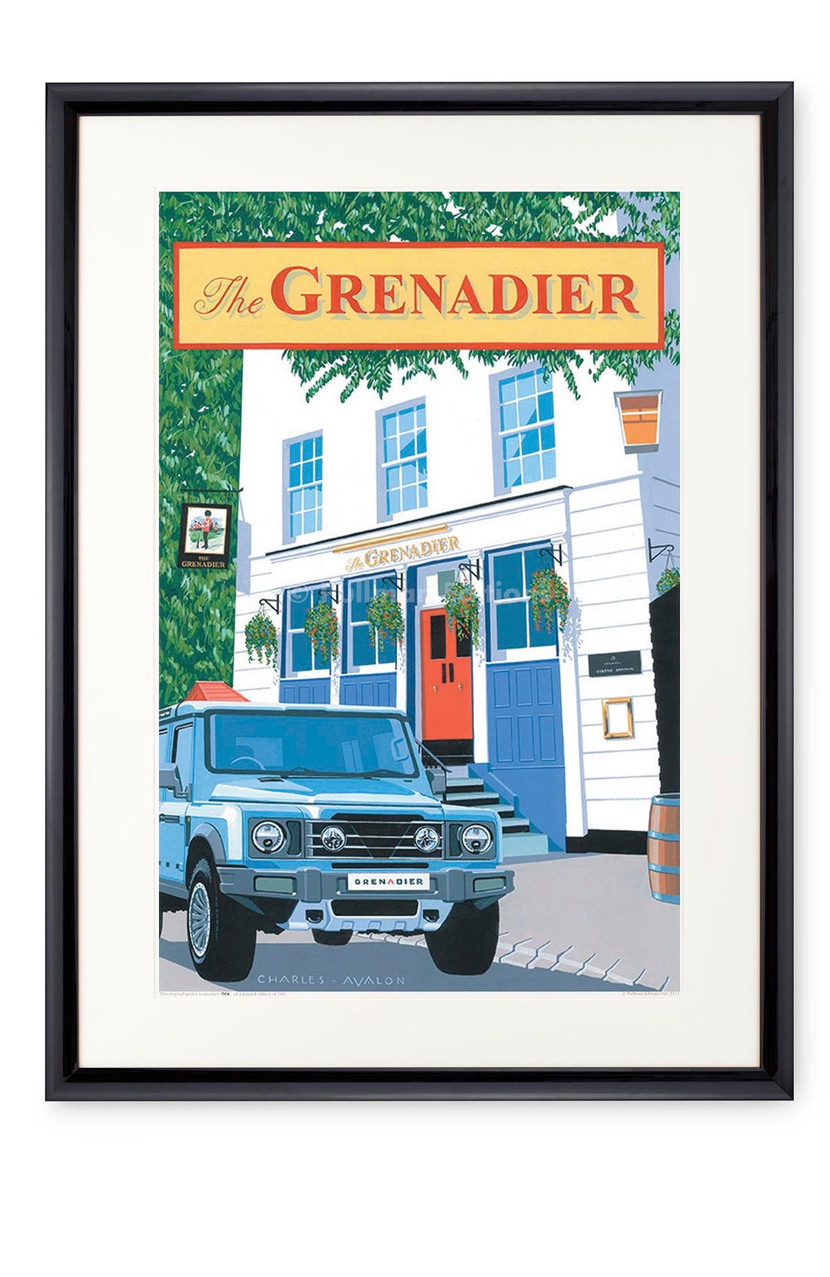 Curved black lacquer