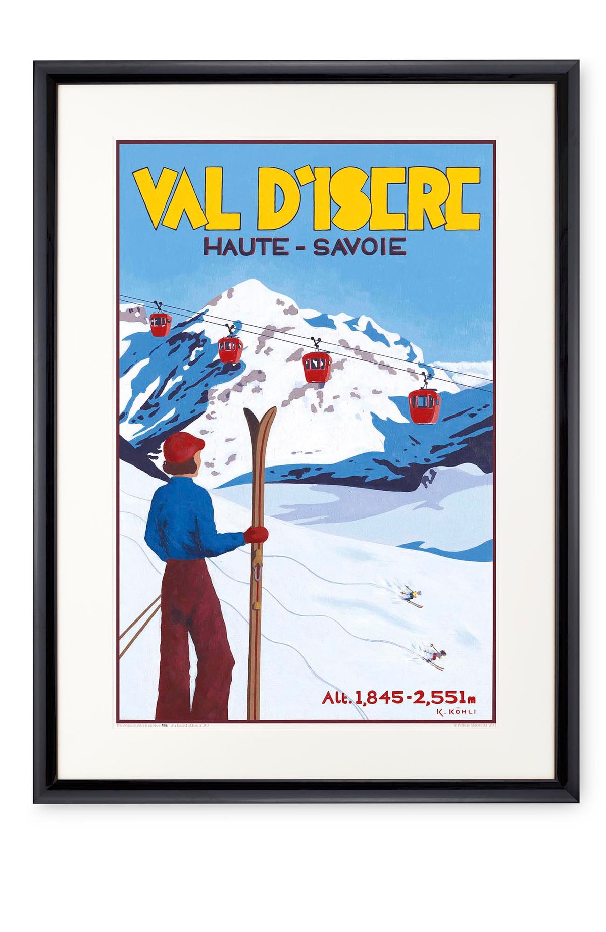 Curved black lacquer