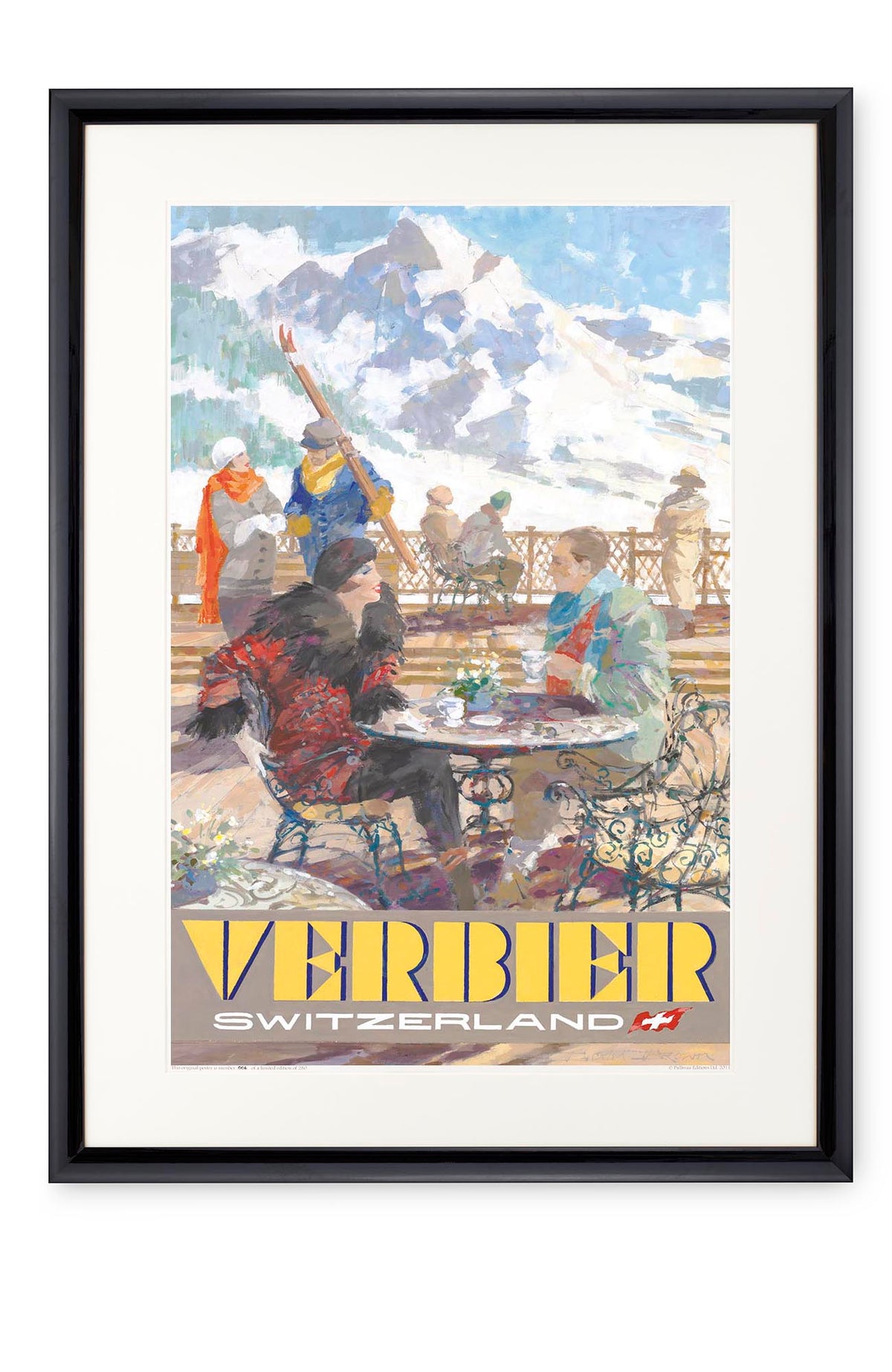 Curved black lacquer