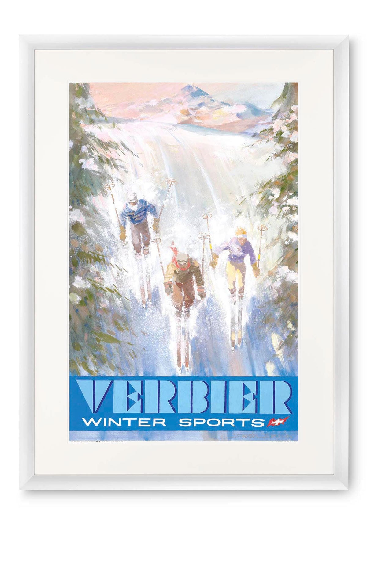 Curved white lacquer