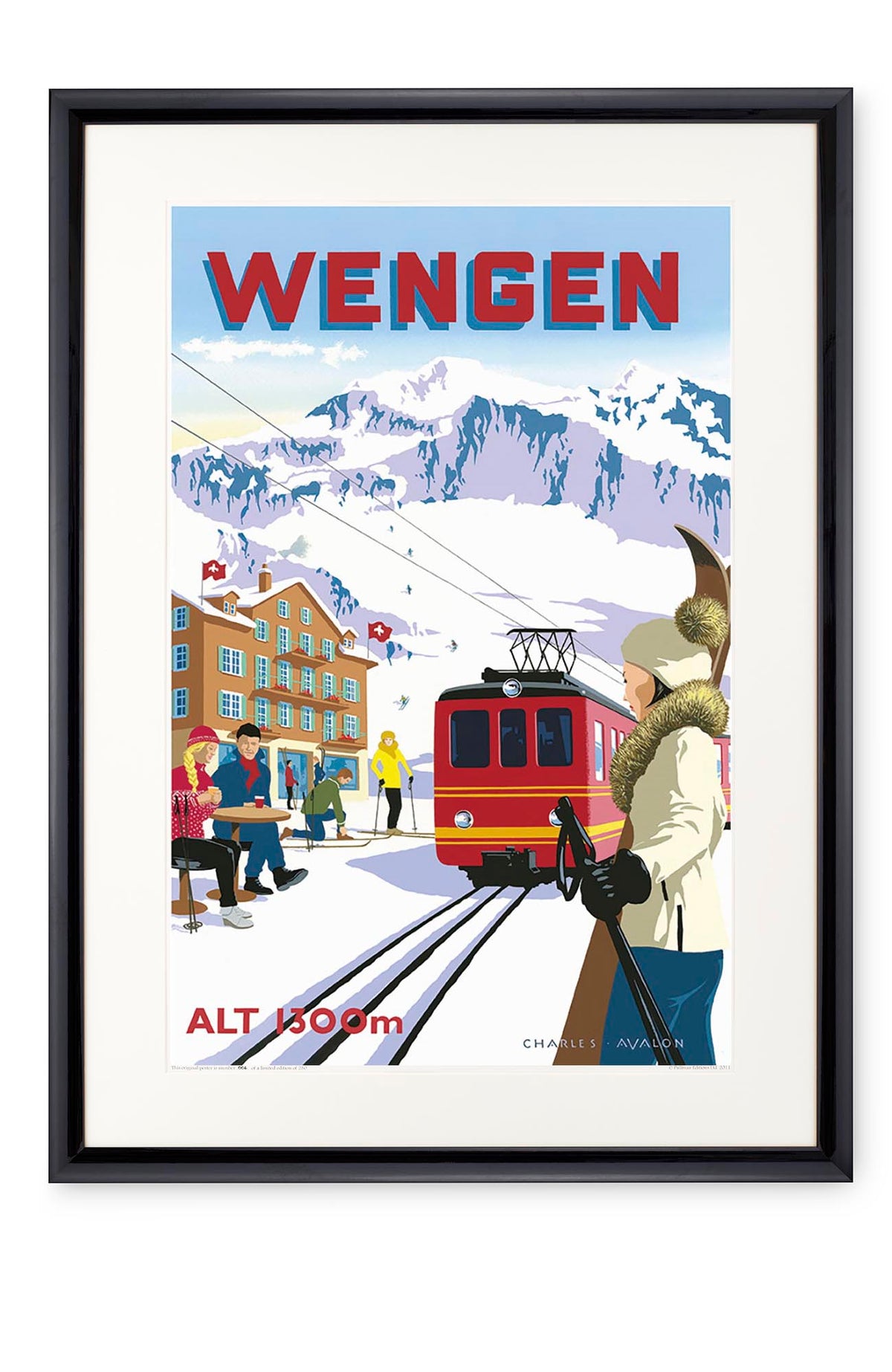 Curved black lacquer