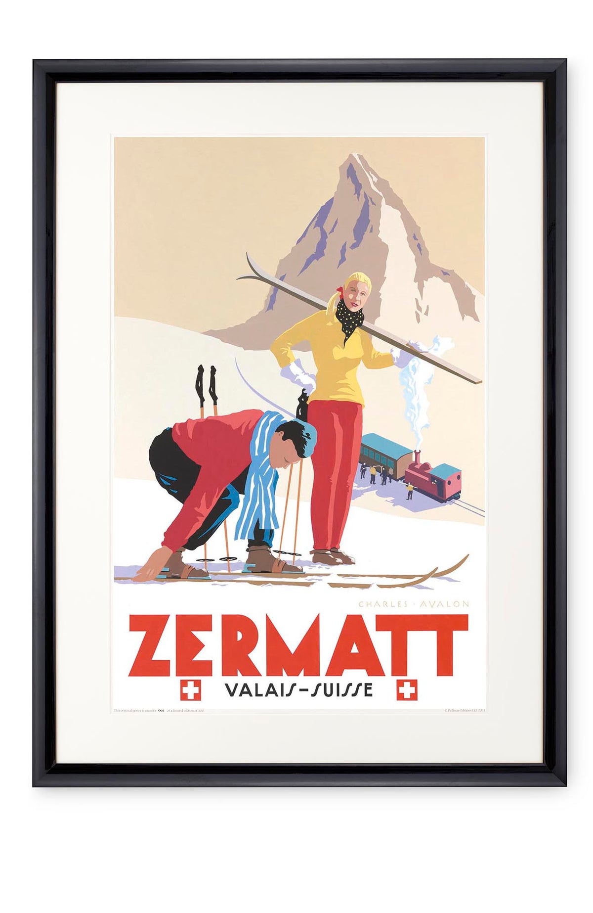 Curved black lacquer