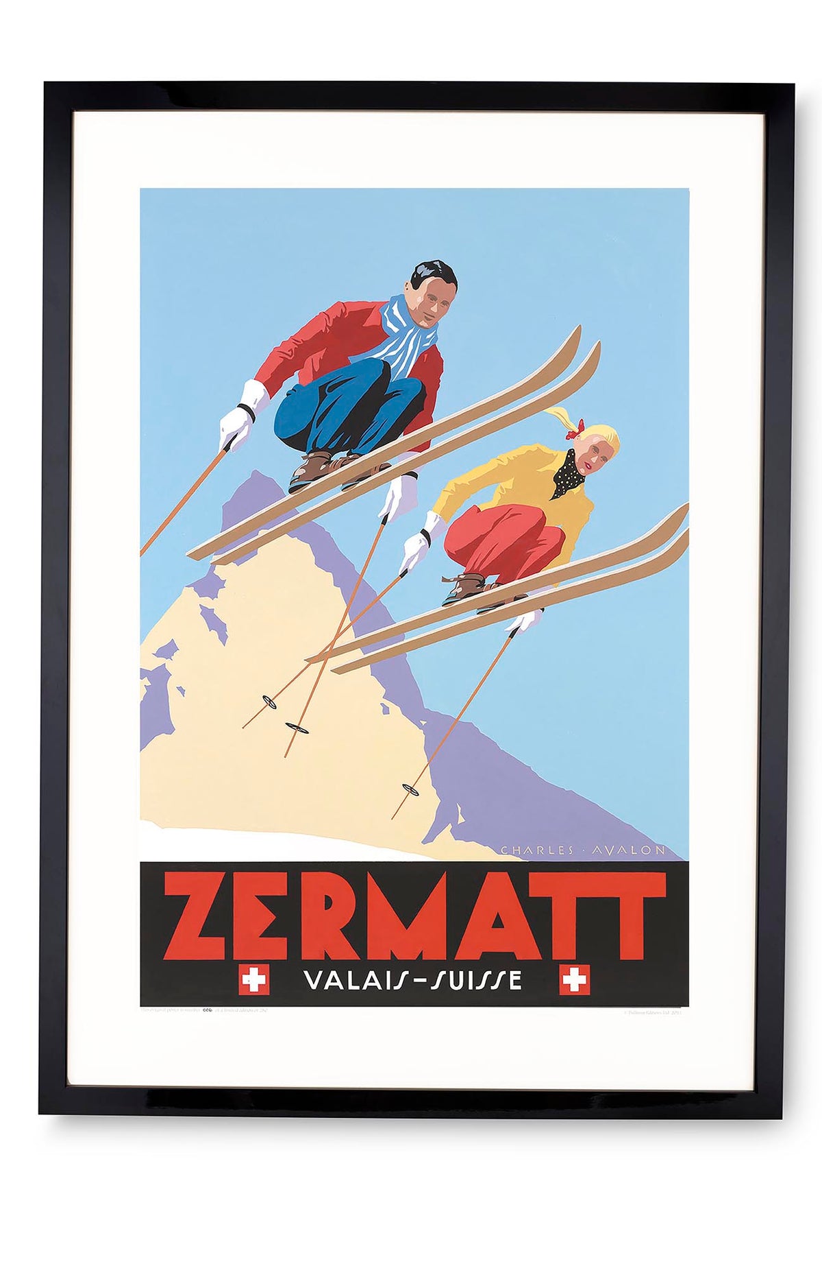 Zermatt: 'Skiing Couple'
