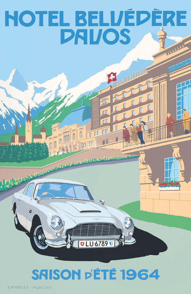 Aston Martin DB5 - Hotel Belvédère, Davos - Pullman Editions