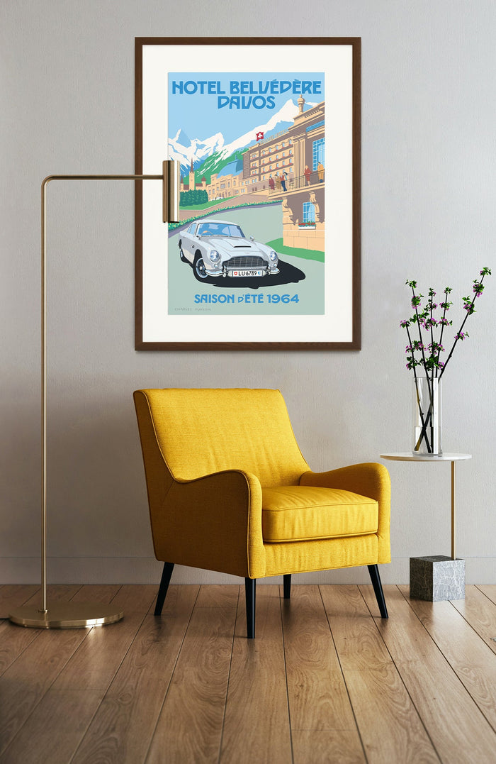 Aston Martin DB5 - Hotel Belvédère, Davos - Pullman Editions