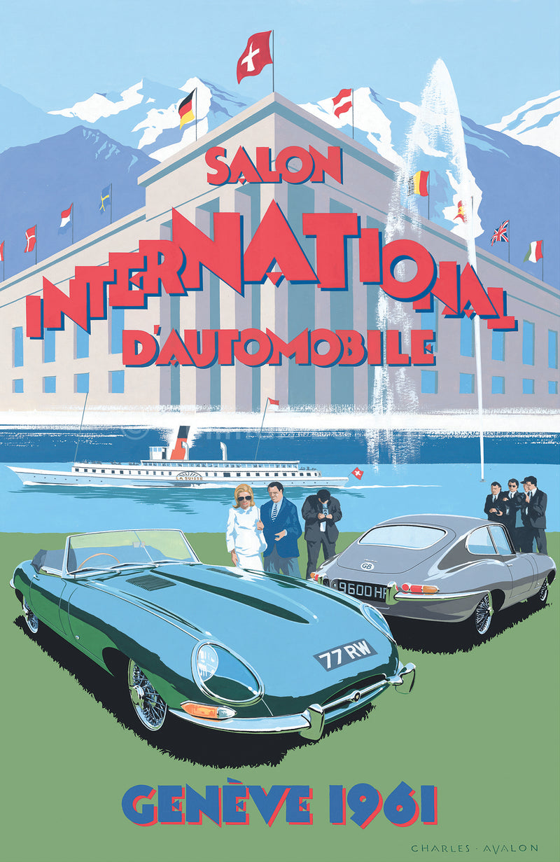'E' type Jaguar - Salon International d'Automobile, Genève 1961