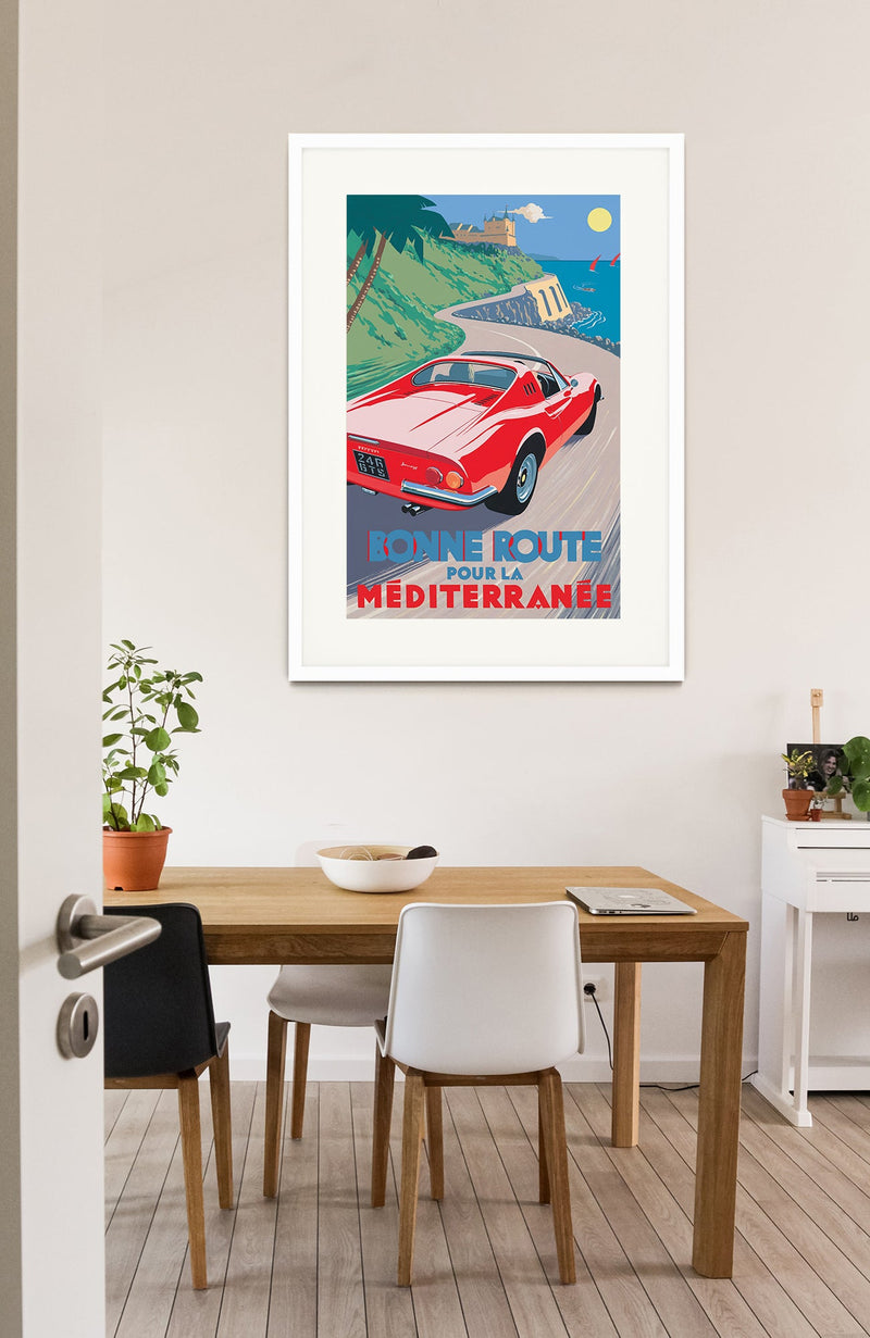Ferrari Dino 246 gt - Bonne Route pour la Méditerranée - Pullman Editions