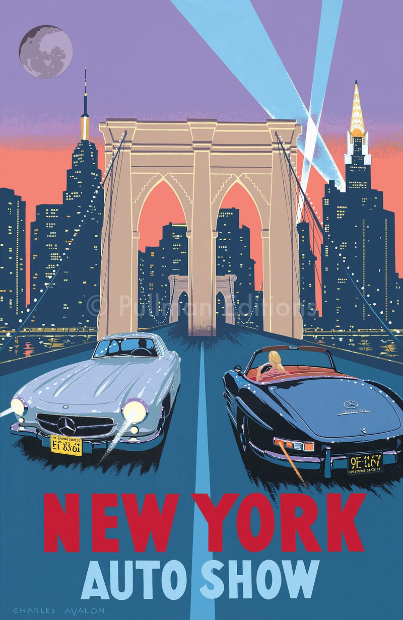 Mercedes 300 SL Gullwing and Roadster - New York Auto Show - Pullman Editions