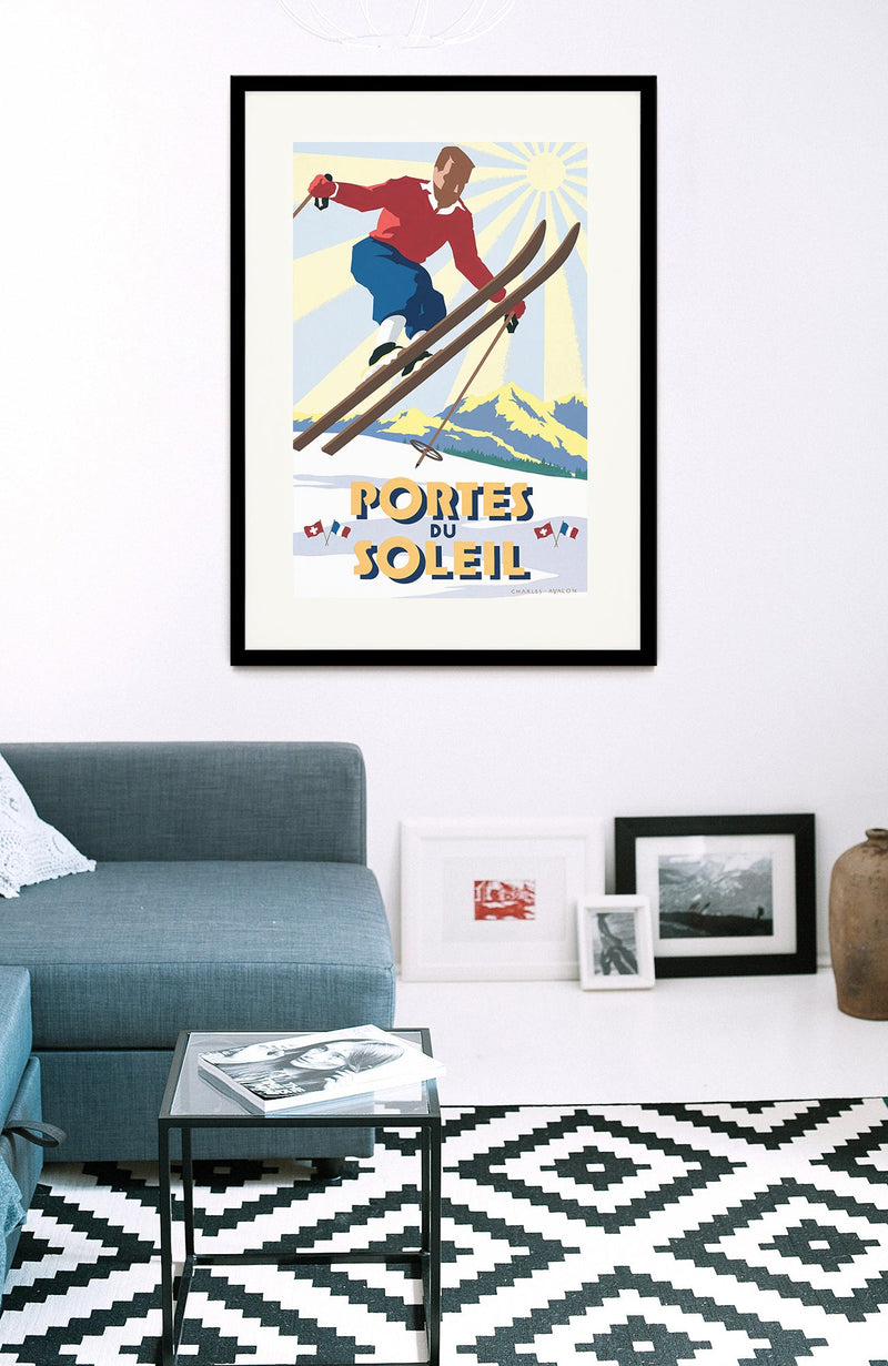 Portes du Soleil: 'Skier in Flight' - Pullman Editions