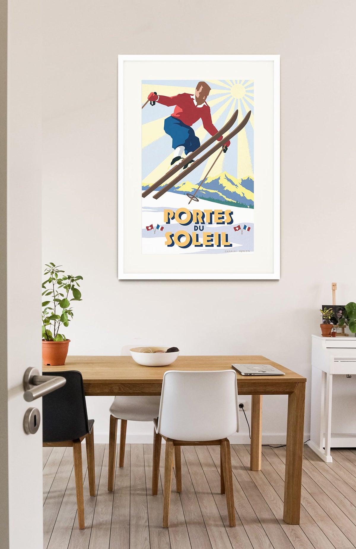 Portes du Soleil: 'Skier in Flight' - Pullman Editions