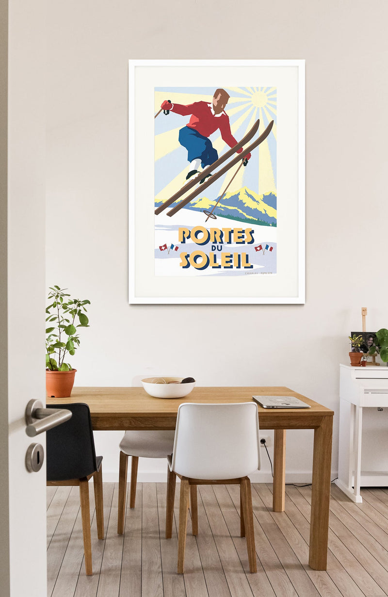 Portes du Soleil: 'Skier in Flight' - Pullman Editions