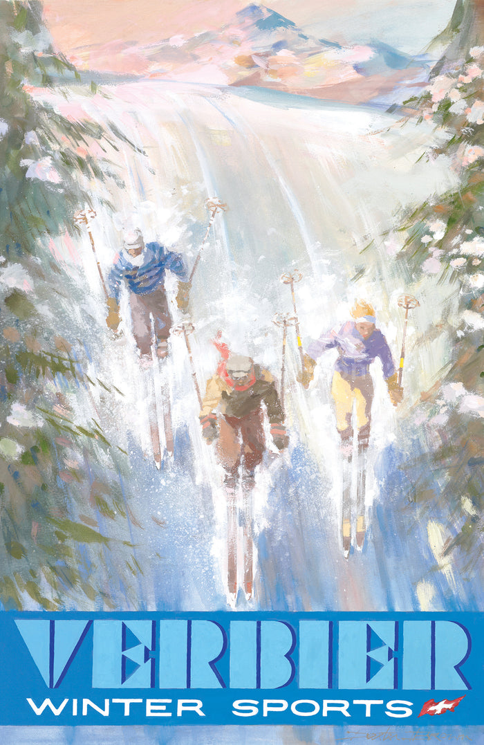 Verbier: 'Downhill Skiers' - Pullman Editions