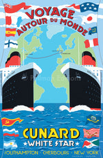 Voyage Autour Du Monde - Cunard